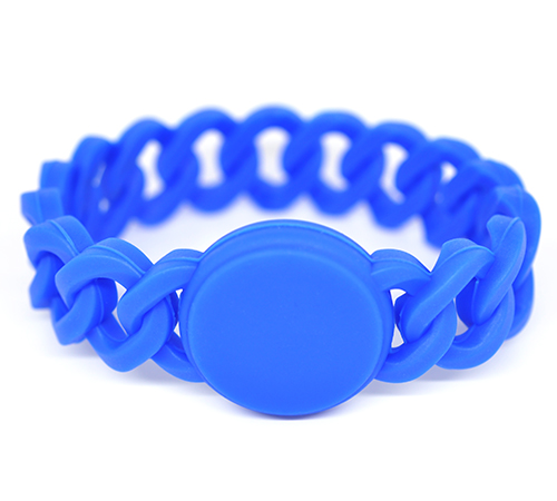 Braid silicone wristband