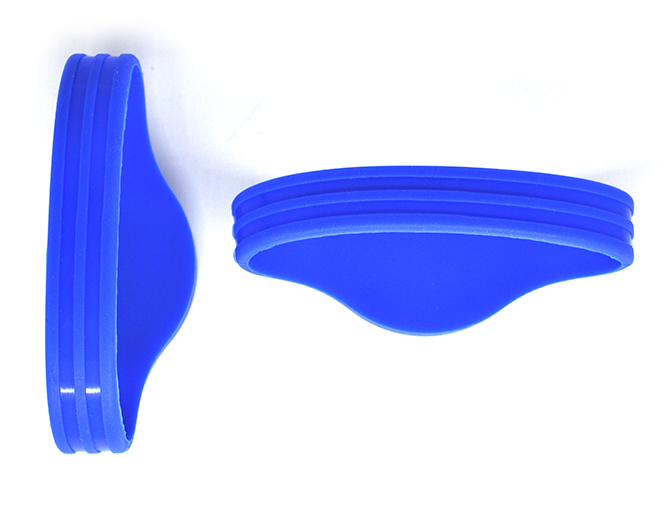 Double Groove Half Round RFID Silicone Wristband
