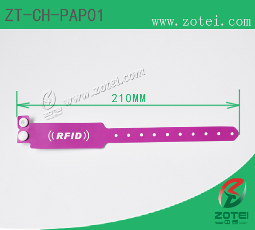 RFID one-time paper wristband