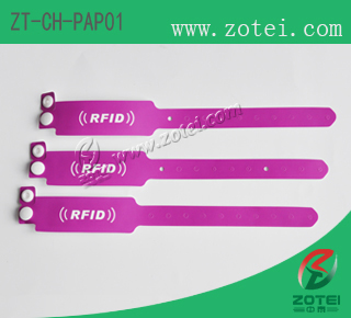 RFID one-time paper wristband