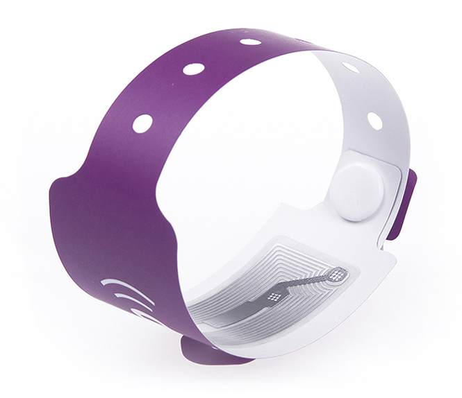 RFID one-time paper wristband