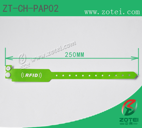 RFID one-time paper wristband