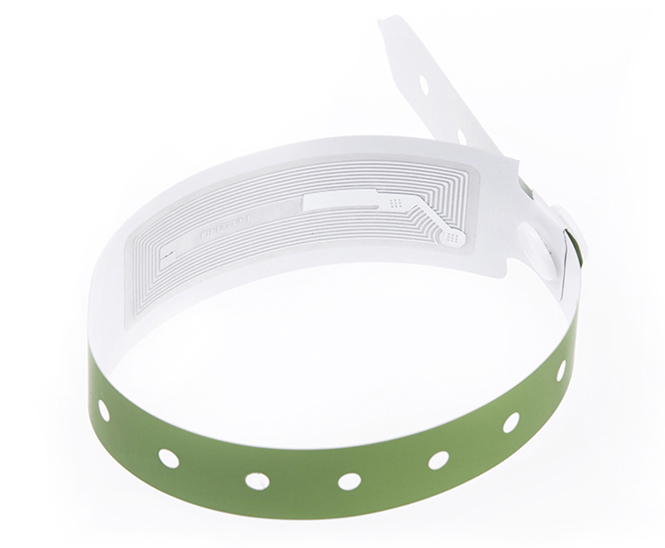 RFID one-time paper wristband