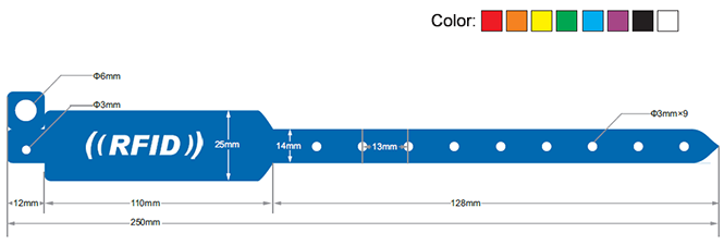 RFID one-time paper wristband