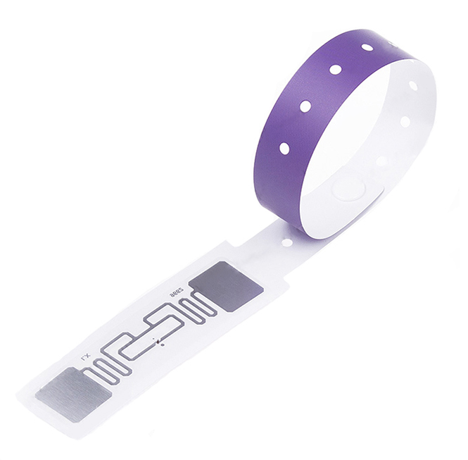 RFID one-time paper wristband