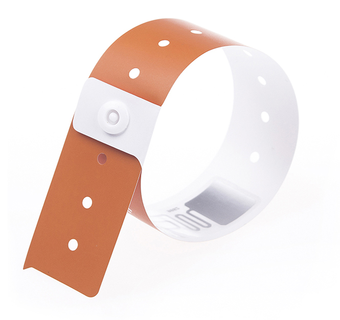RFID one-time paper wristband
