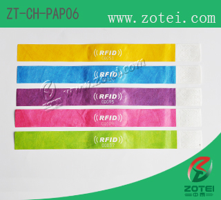 RFID one-time paper wristband
