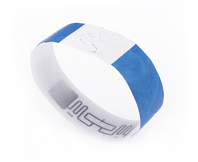 RFID one-time paper wristband