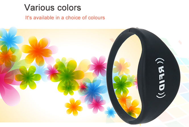 Oblate RFID Silicone Wristband