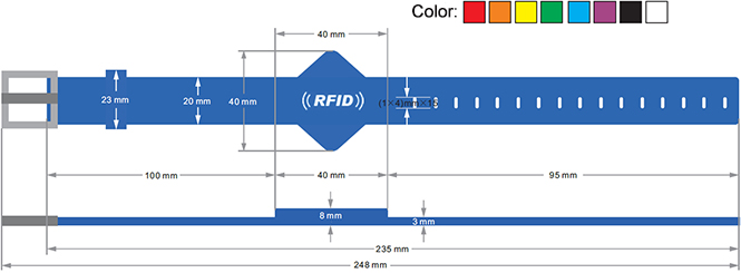 RFID silica gel wristband