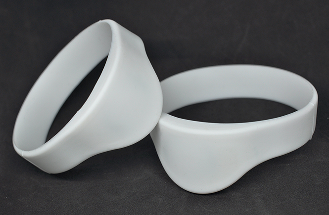 Half Round RFID Silicone Wristband