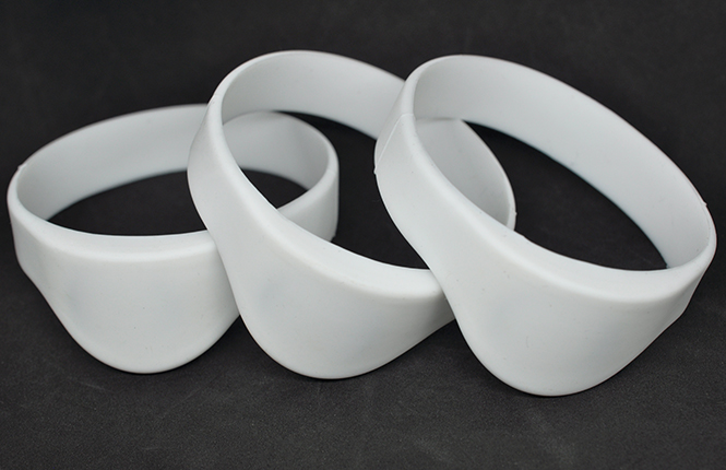 Half Round RFID Silicone Wristband
