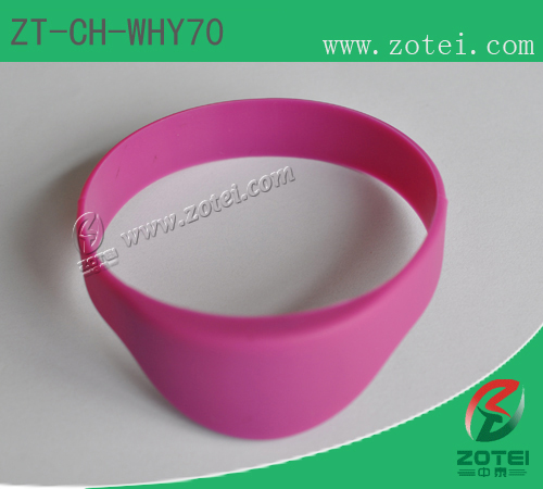 Half Round RFID Silicone Wristband
