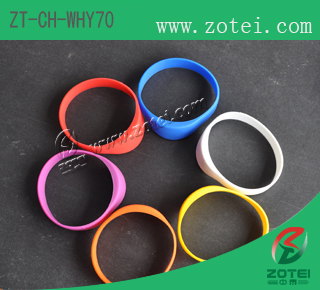 Half Round RFID Silicone Wristband