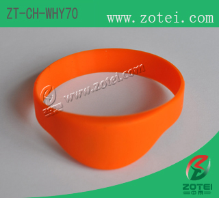 Half Round RFID Silicone Wristband