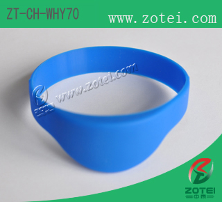 Half Round RFID Silicone Wristband