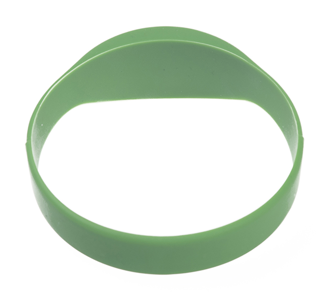 Half Round RFID Silicone Wristband