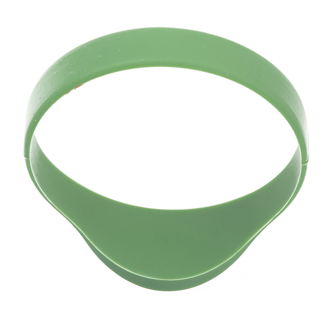 Half Round RFID Silicone Wristband