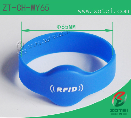 RFID round silicone wristband