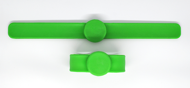 Clap silicone wristband