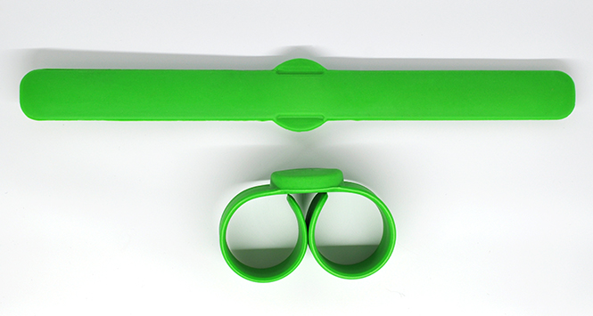 Clap silicone wristband