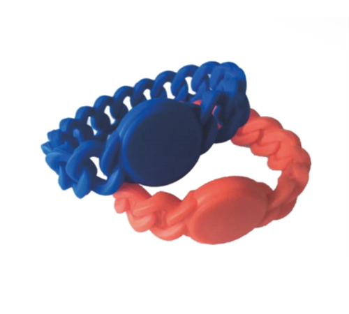 Braid silicone wristband