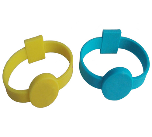 RFID dual-ended silicone wristband