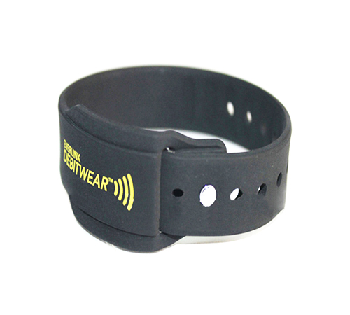 RFID square silicone wristband 
