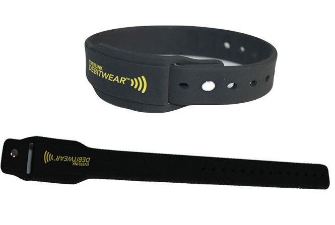 RFID square silicone wristband 