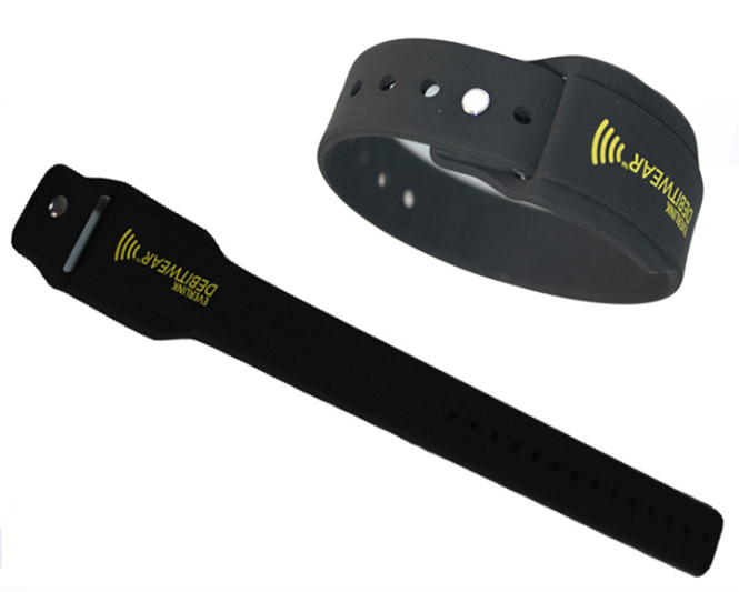 RFID square silicone wristband 