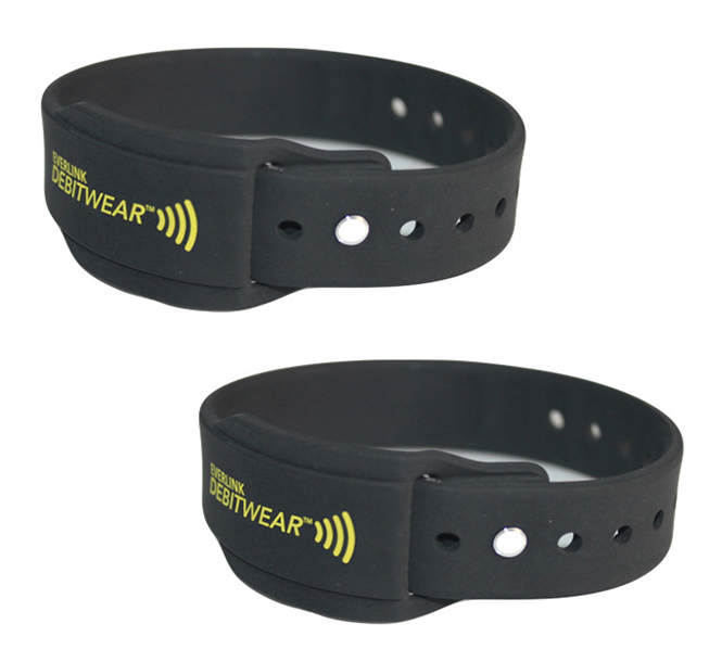 RFID square silicone wristband 