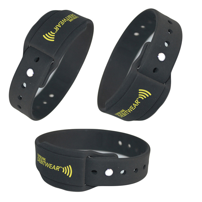 RFID square silicone wristband 