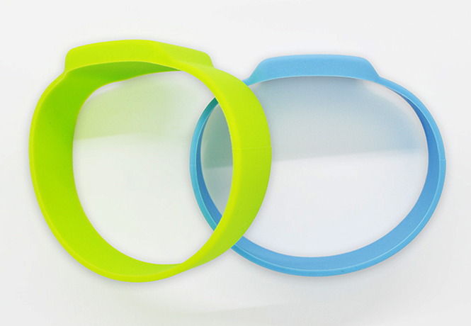 RFID square silicone wristband 