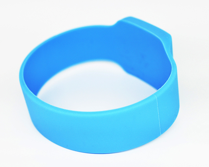 RFID square silicone wristband 