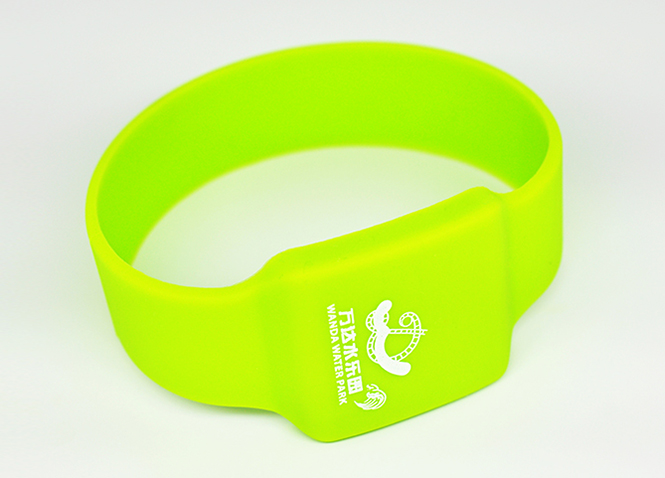 RFID square silicone wristband 