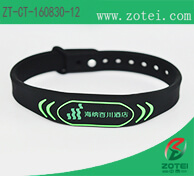 RFID silicone wristband (Concave-convex button)
