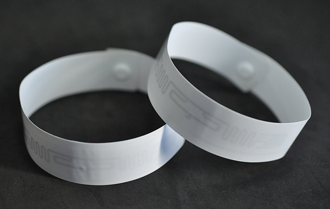 RFID one-time PP paper wristband