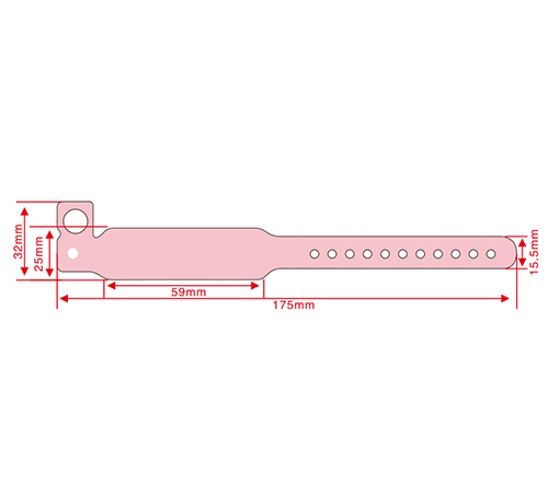 RFID one-time PP paper wristband