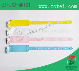 ZT-JXX-WRI01 (soft PVC RFID bracelet, One-time use)