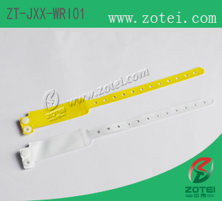 ZT-JXX-WRI01 (soft PVC RFID bracelet, One-time use)