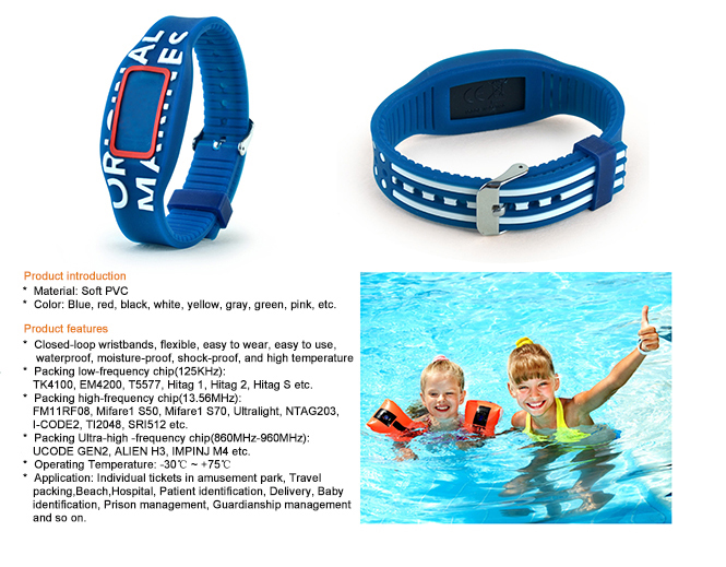 RFID silicone wristband