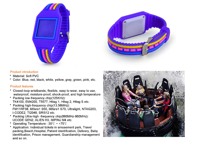 RFID silicone wristband
