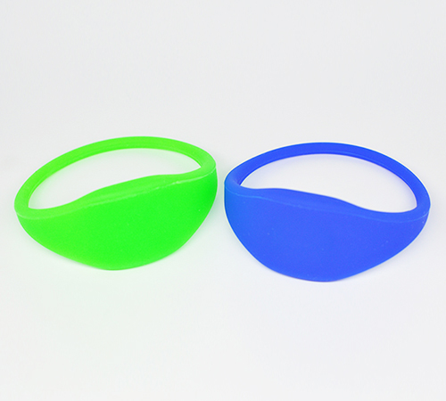 Oblate RFID Silicone Wristband