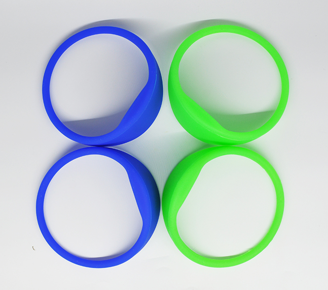 Oblate RFID Silicone Wristband