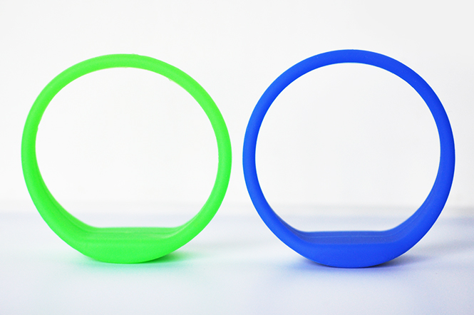 Oblate RFID Silicone Wristband