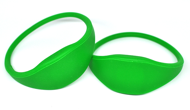 Oblate RFID Silicone Wristband