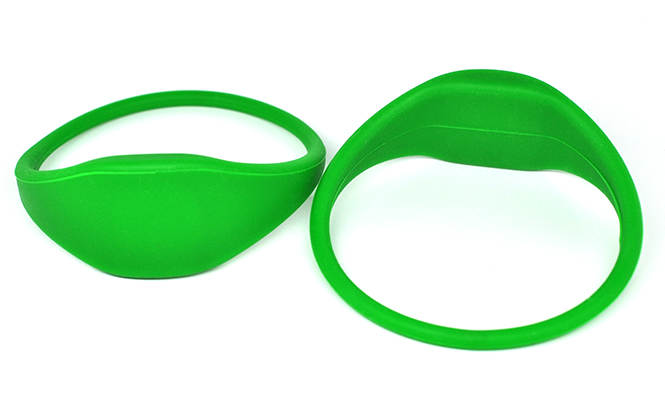 Oblate RFID Silicone Wristband