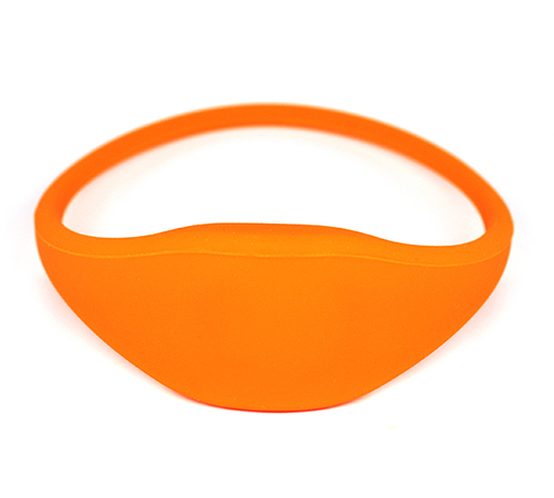 Oblate RFID Silicone Wristband