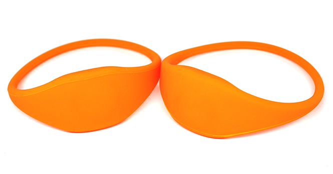 Oblate RFID Silicone Wristband