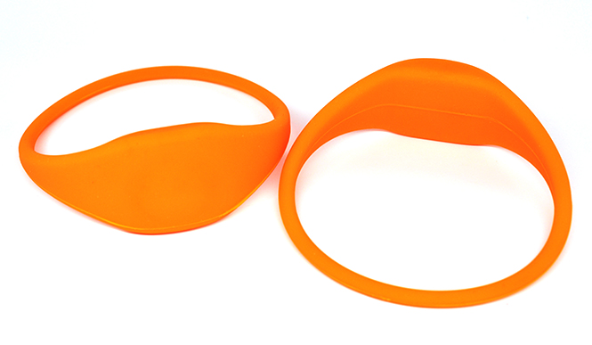 Oblate RFID Silicone Wristband